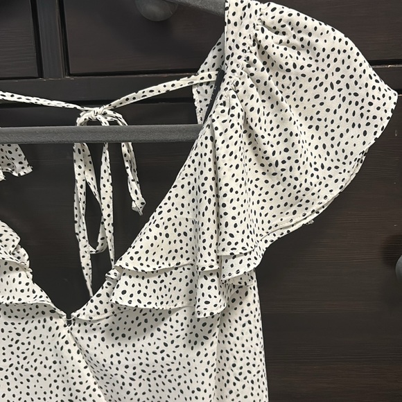 Dynamite Polka Dot Romper - Picture 2 of 5